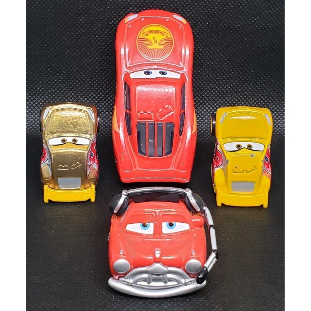 Disney Pixar 95 club Gold Lightning McQueen-Road Trip & Mcqueens Team Mini-Racer